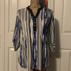 Robert Louis striped design blouse